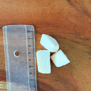 taille morceau fruits lyophilisés chiens et chats